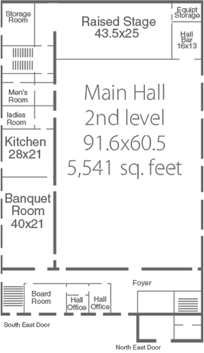 Main Hall floor Plan
